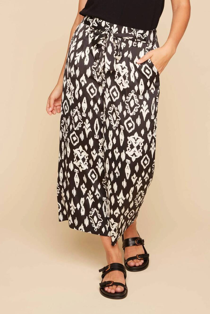 NEW RENUAR woven pants in black combo